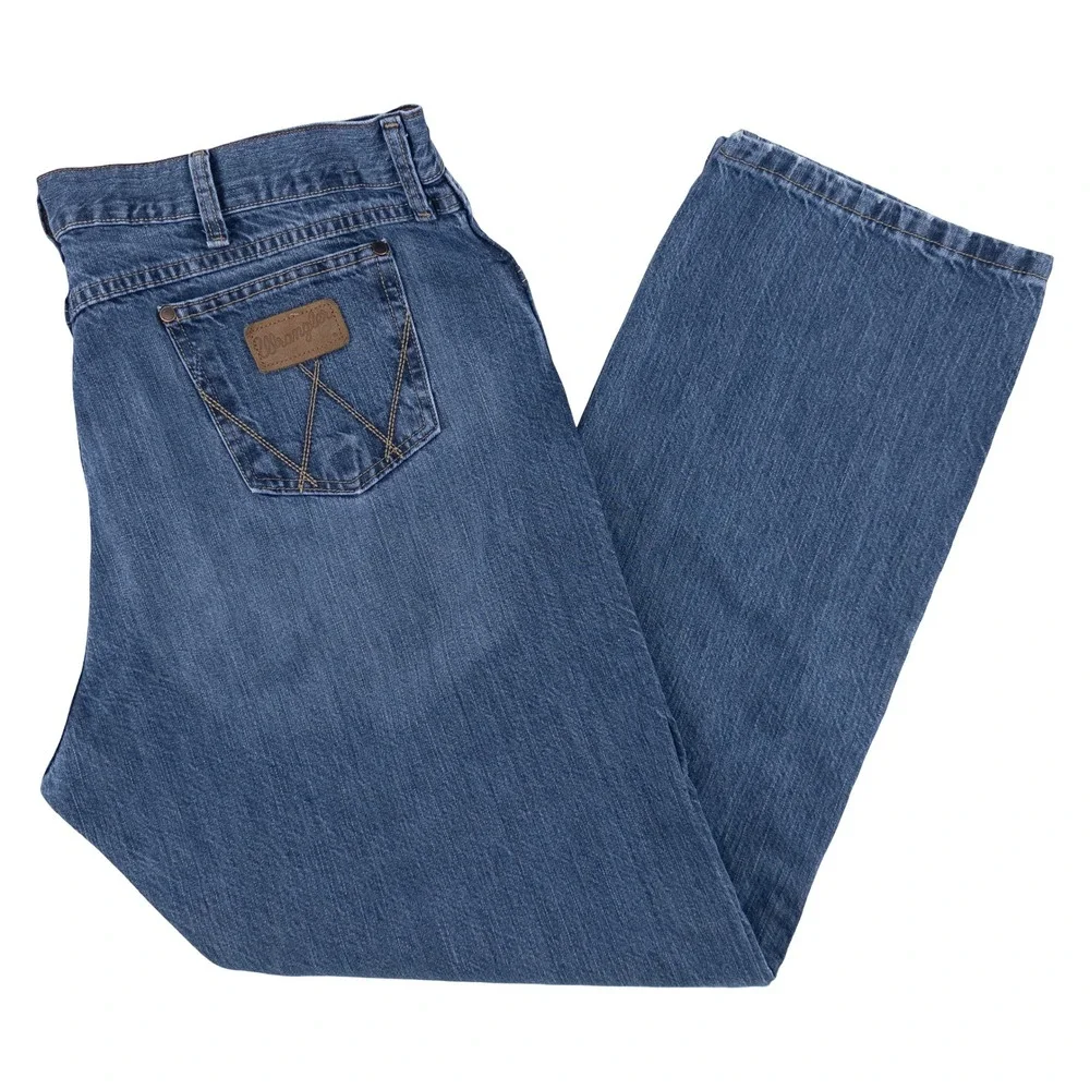 Wrangler‎ Mens 40x32 Retro Relaxed Bootcut Jeans Blue Denim Cowboy Rodeo Western
